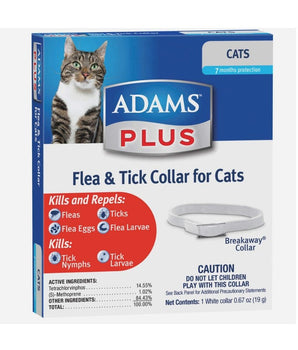 Adams Plus Flea and Tick Collar for Cats 1 pack