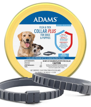 Adams Flea & Tick Collar Plus for Dogs & Puppies 1ea/2 pk