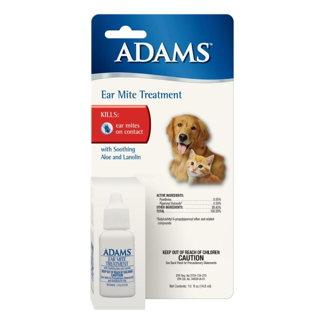 Adams Ear Mite Treatment Clear 1ea/0.5 fl oz