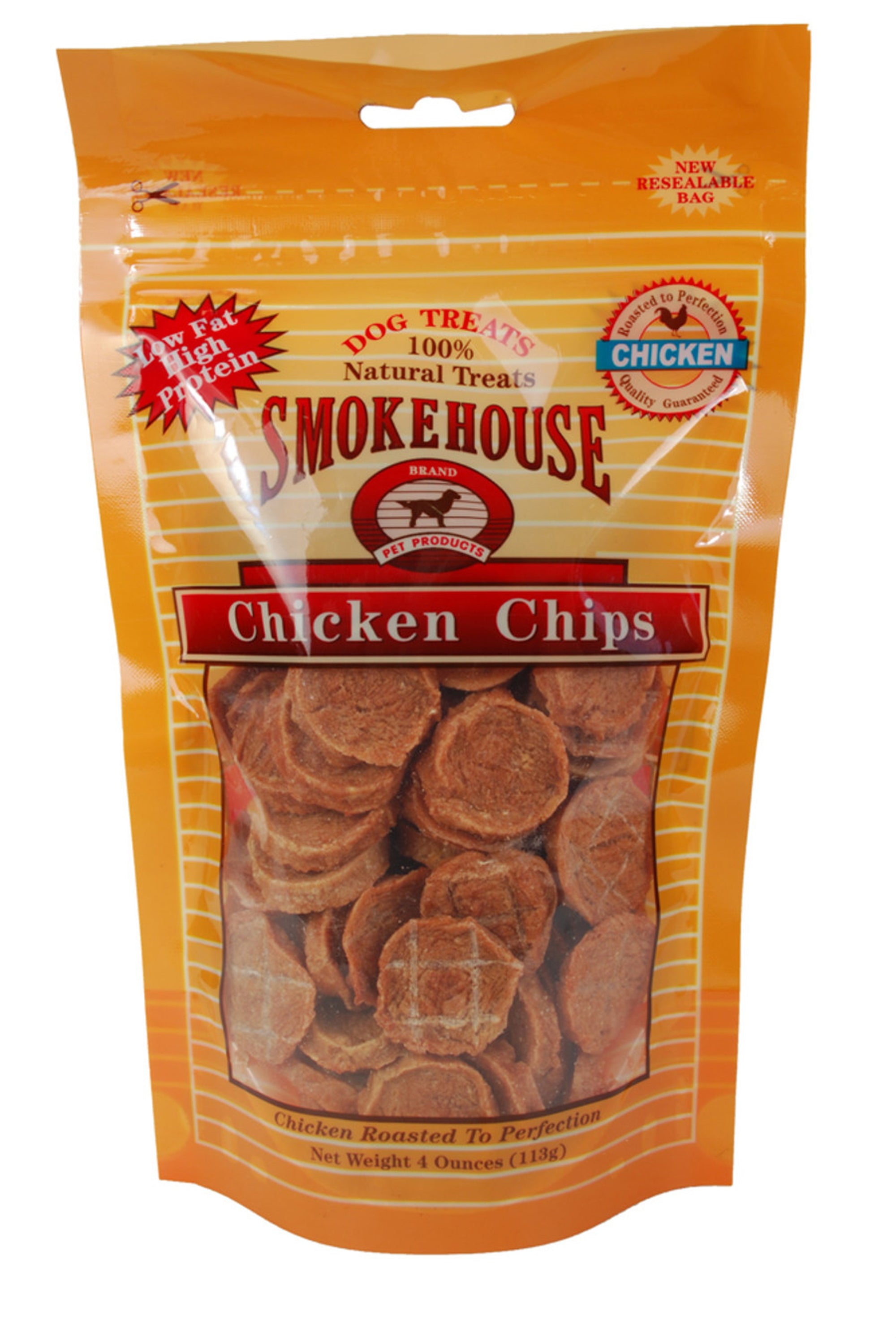 Smokehouse Chicken Chips Dog Treat Small 4 oz