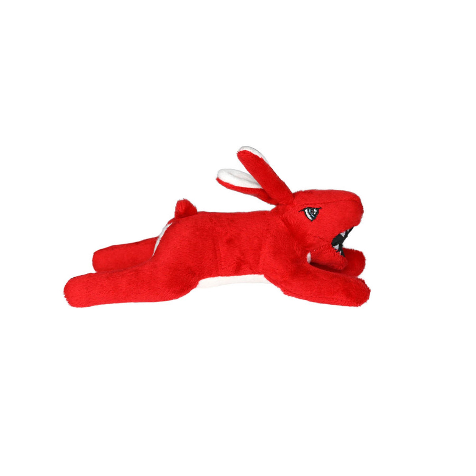 Mighty Jr Angry Animals Dog Toy Rabbit Red 8.2 in