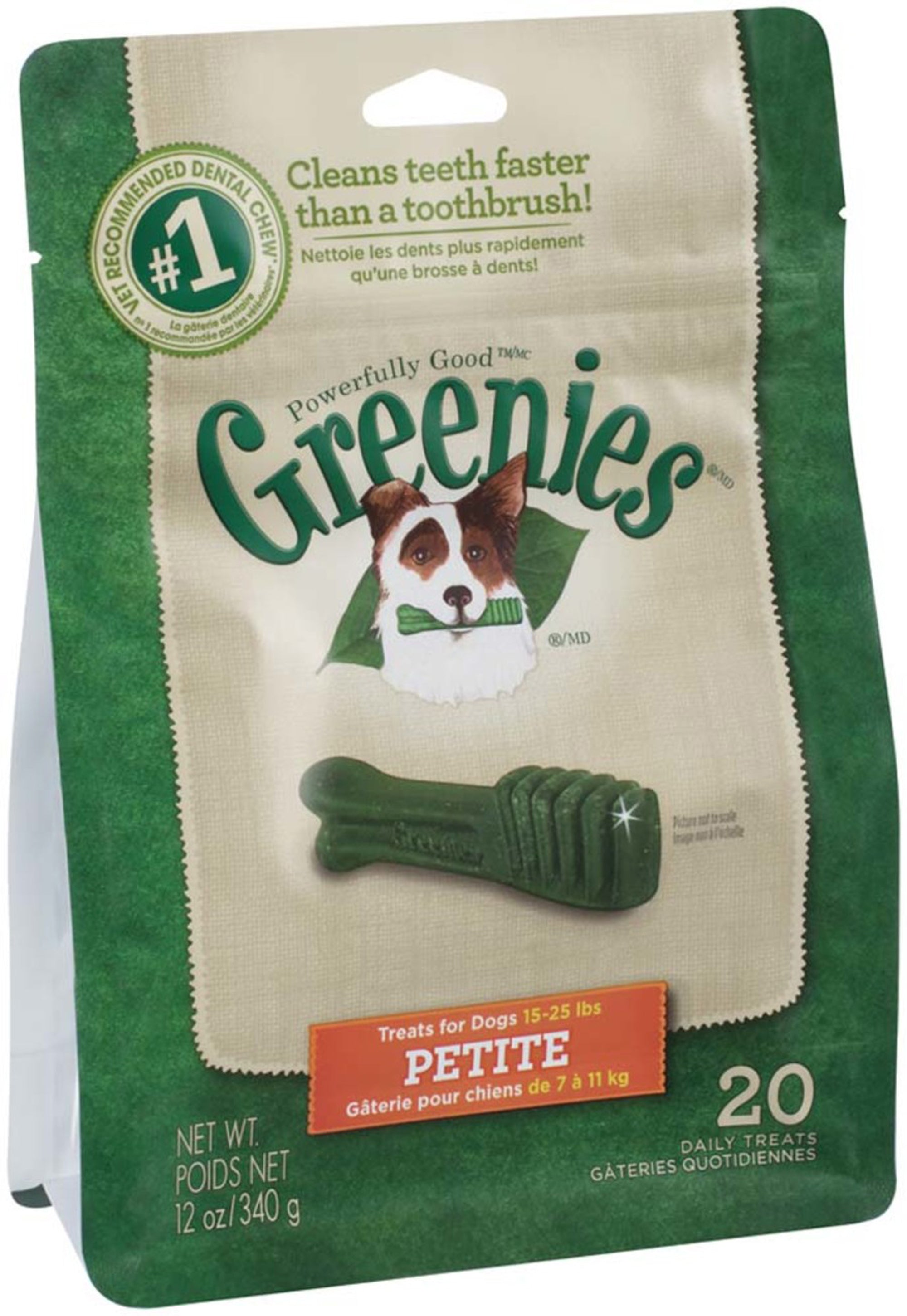 Greenies Dog Dental Treats Petite Original 1ea/12 oz, 20 ct