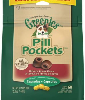 Greenies Pill Pockets for Capsules Hickory Smoke 1ea/60 ct, 15.8 oz