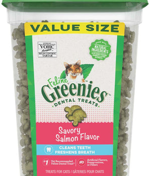 Greenies FELINE Cat Dental Treat Savory Salmon Flavor 9.75 oz