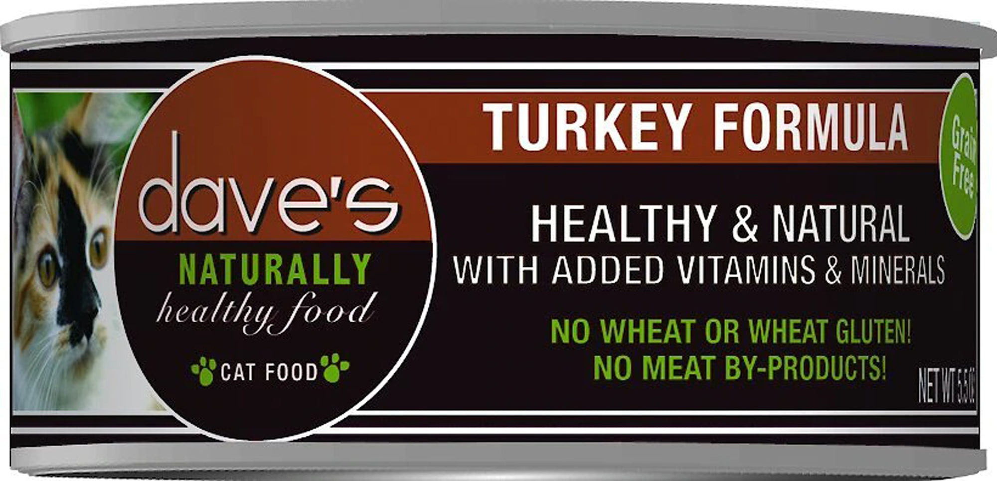 Dave's Pet Food Naturally Healthy Grain Free Turkey Formula 5.5oz.(Case Of 24)