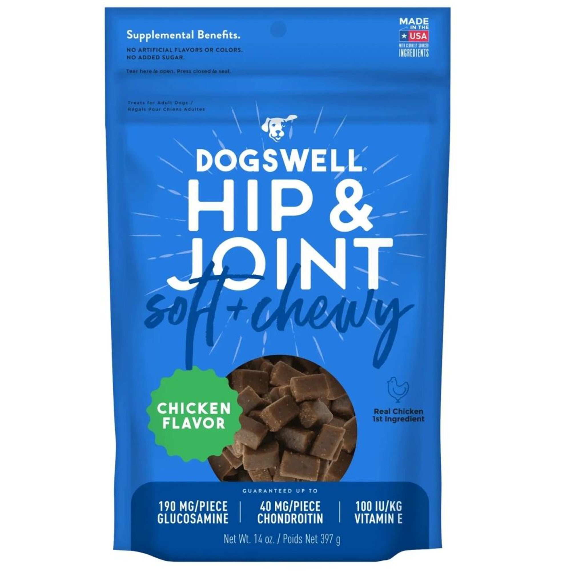 Dogswell Dog Hip & Joint Grain Free Soft & Chewy Chicken 14 oz.