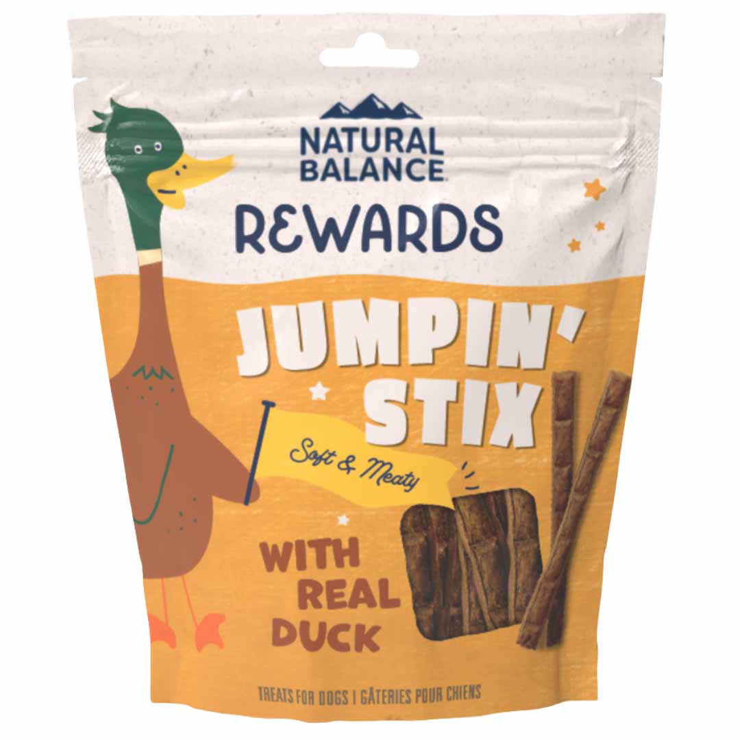 Natural Balance Pet Foods Rewards Jumpin Stix Dog Treats Duck 1ea-4 oz