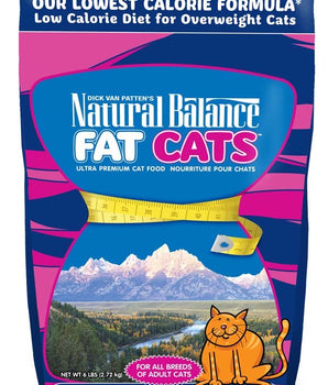 Natural Balance Pet Foods Fat Cats Chicken and Salmon Formula Low Calorie Dry Cat Food 6 lb