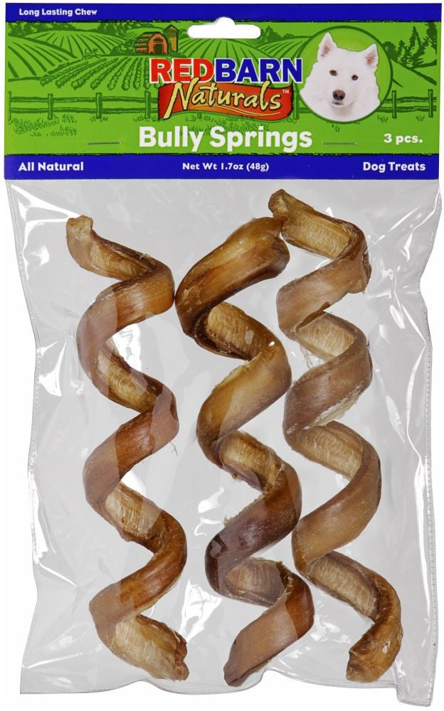 Redbarn Pet Products Bully Springs Dog Treat 1ea/3 pk, 6 in