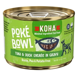 Koha Cat Grain Free Pok Tuna and Duck 5.5oz.(Case of 24)