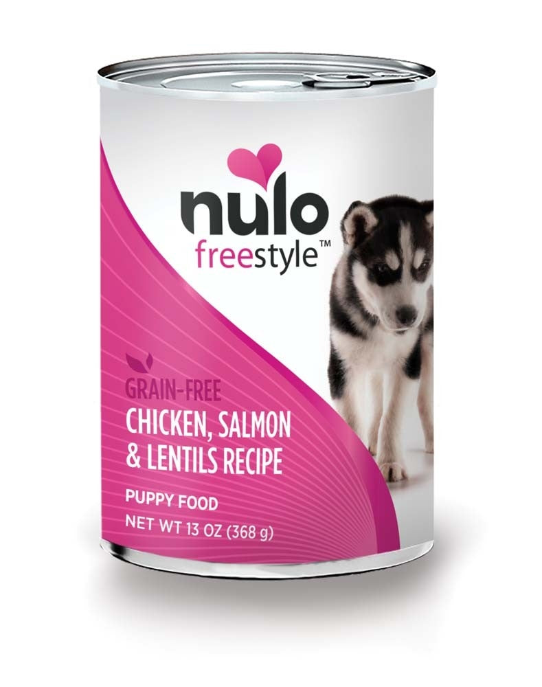 Nulo Freestyle Grain-Free Puppy Wet Dog Food Chicken, Salmon, & Lentils 12ea/13 oz