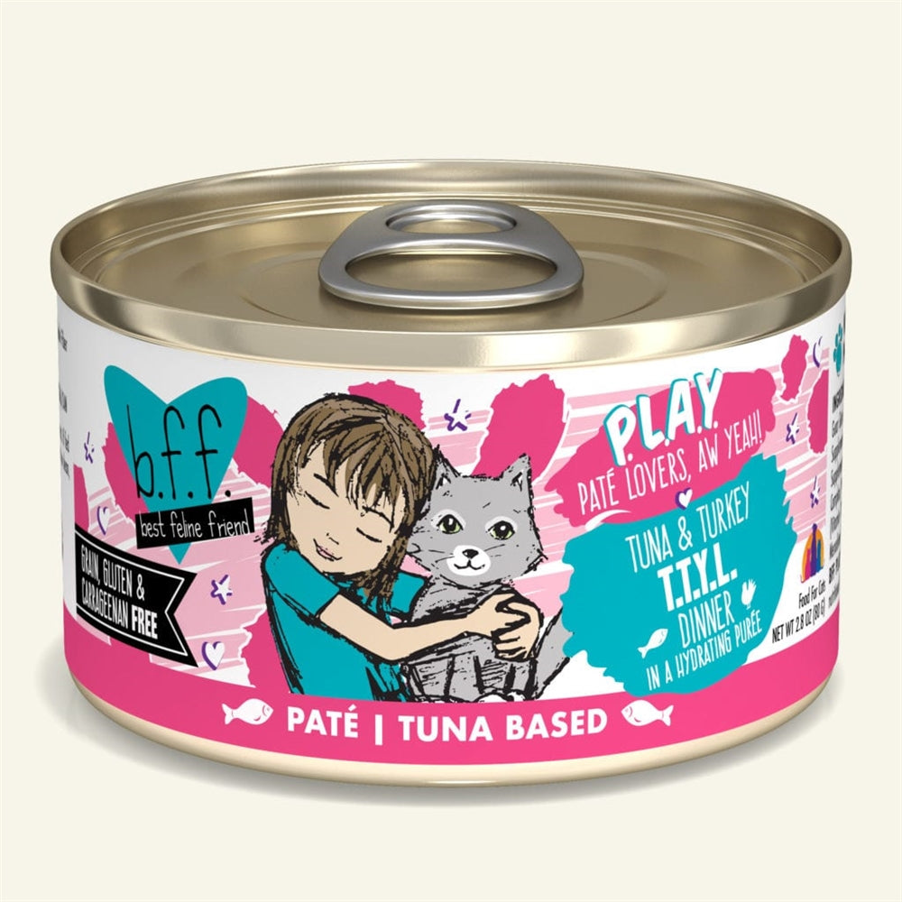 BFF Cat Play Tuna and Turkey T.T.Y.L. Dinner 2.8oz. (Case Of 12)