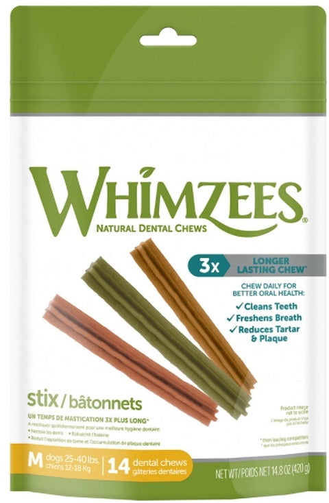 Whimzees Stix Medium 14.8 Oz. Bag
