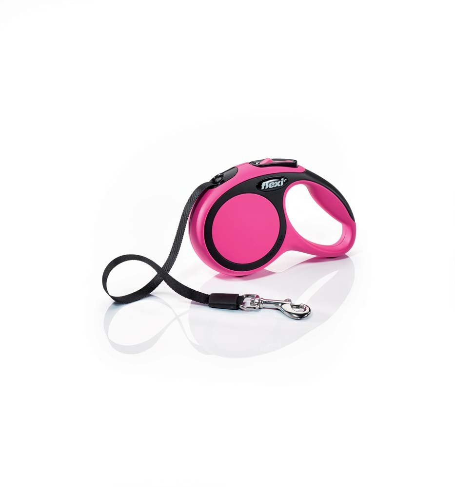 Flexi New Comfort Retractable Tape Dog Leash Pink 1ea/10 ft, XS, Up To 26 lb