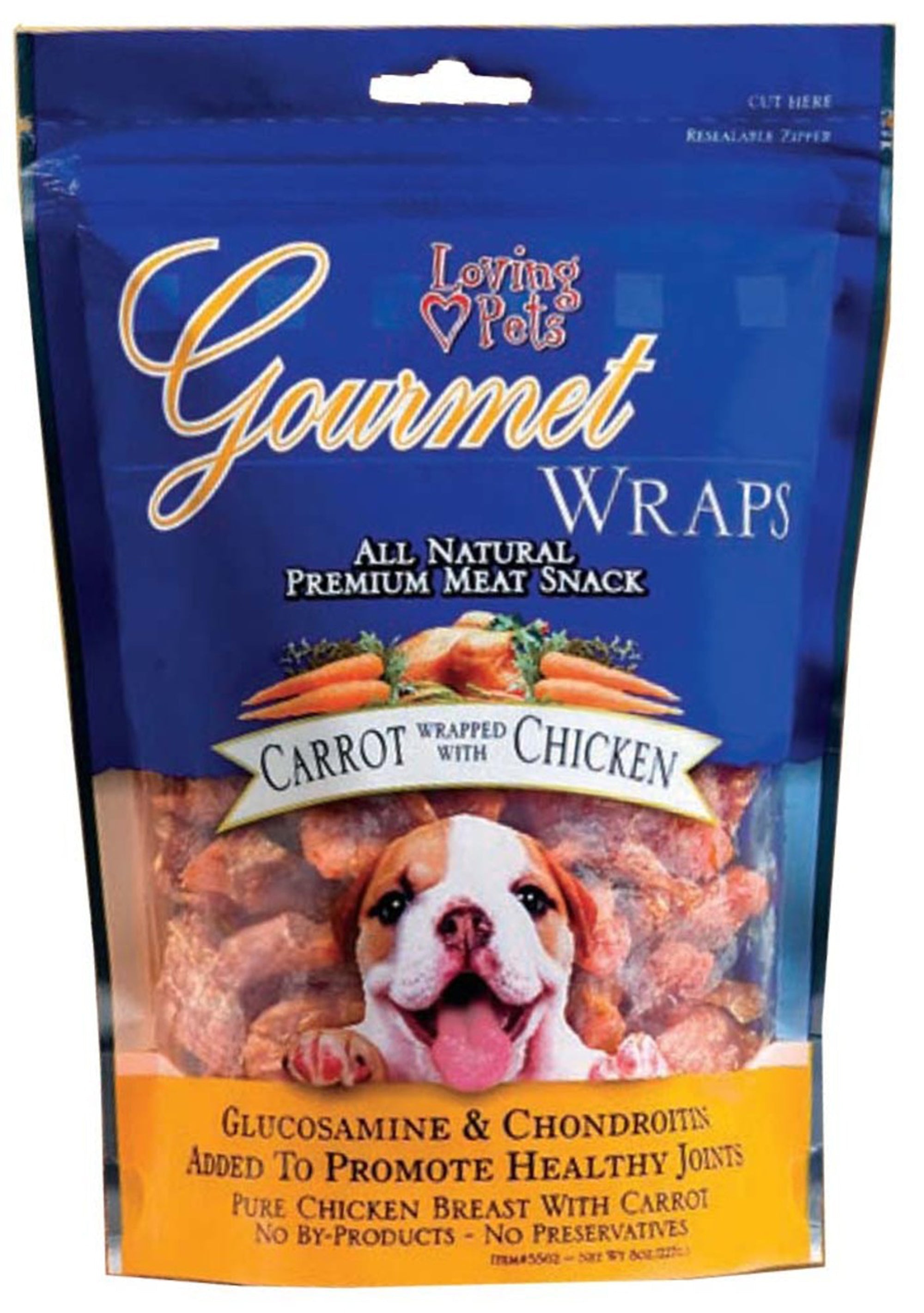 Loving Pets Gourmet Wraps Dog Treat Carrot & Chicken 1ea/6 oz