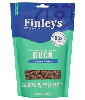 Finleys Dog Soft Chew Training Bites Duck 16oz.