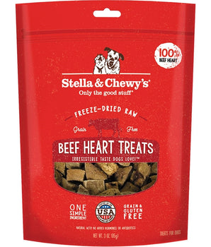 Stella and Chewys Dog Freeze-Dried Treat Beef Heart 3Oz