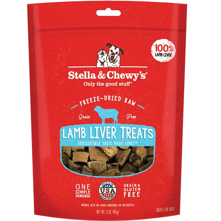 Stella and Chewys Dog Freeze-Dried Treat Lamb Liver 3Oz