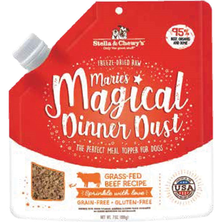 Stella and Chewys Dog Freeze-Dried Maries Magical Dinner Dust Beef 7Oz