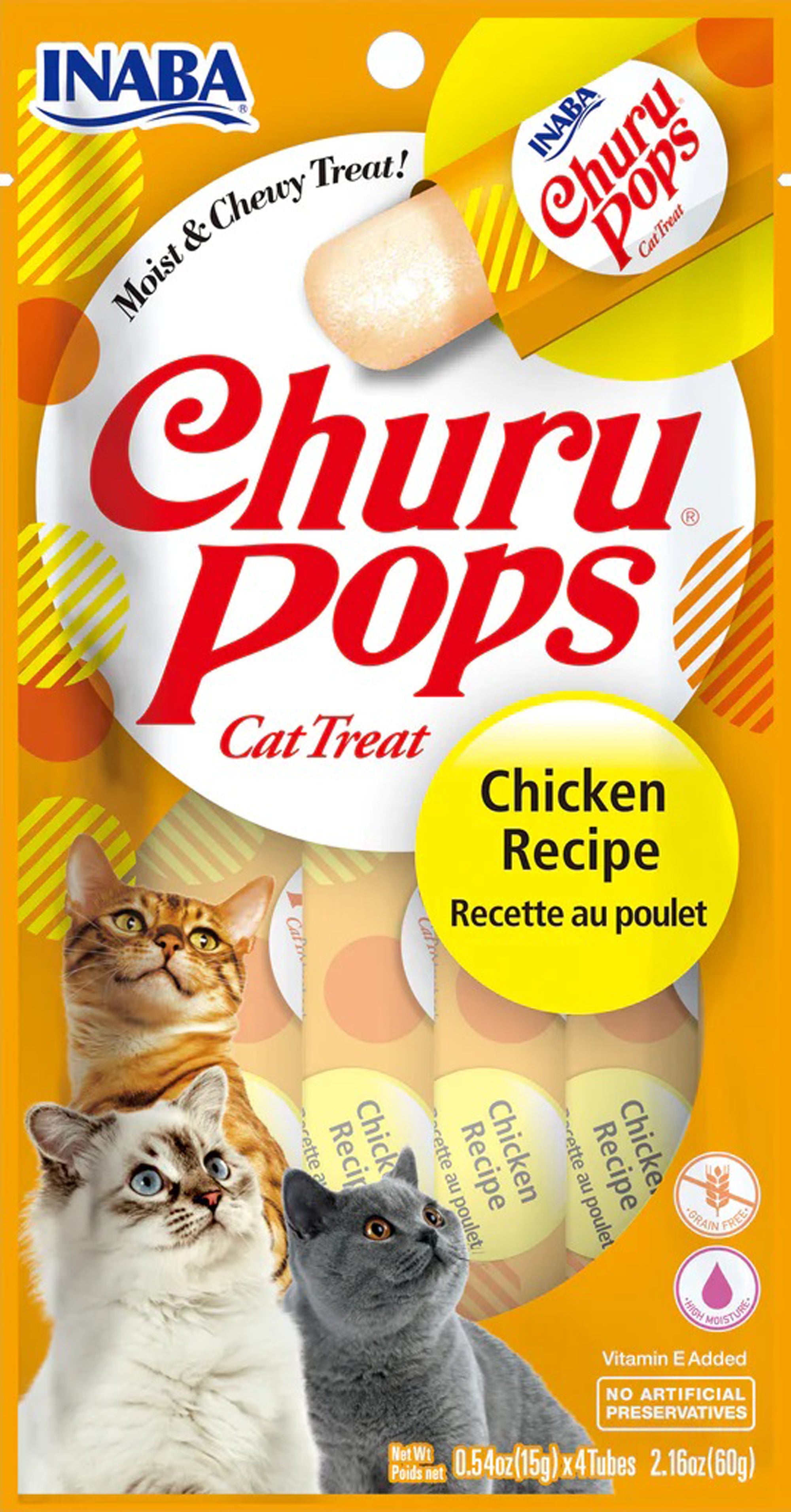 Inaba Cat Churu Pop Chicken 6Ct-2.16Oz