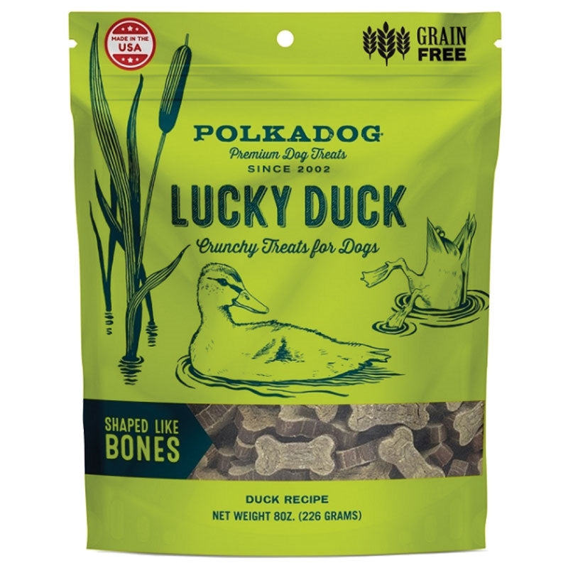 Polka Dog Bakery Dog Lucky Duck Bones 8Oz