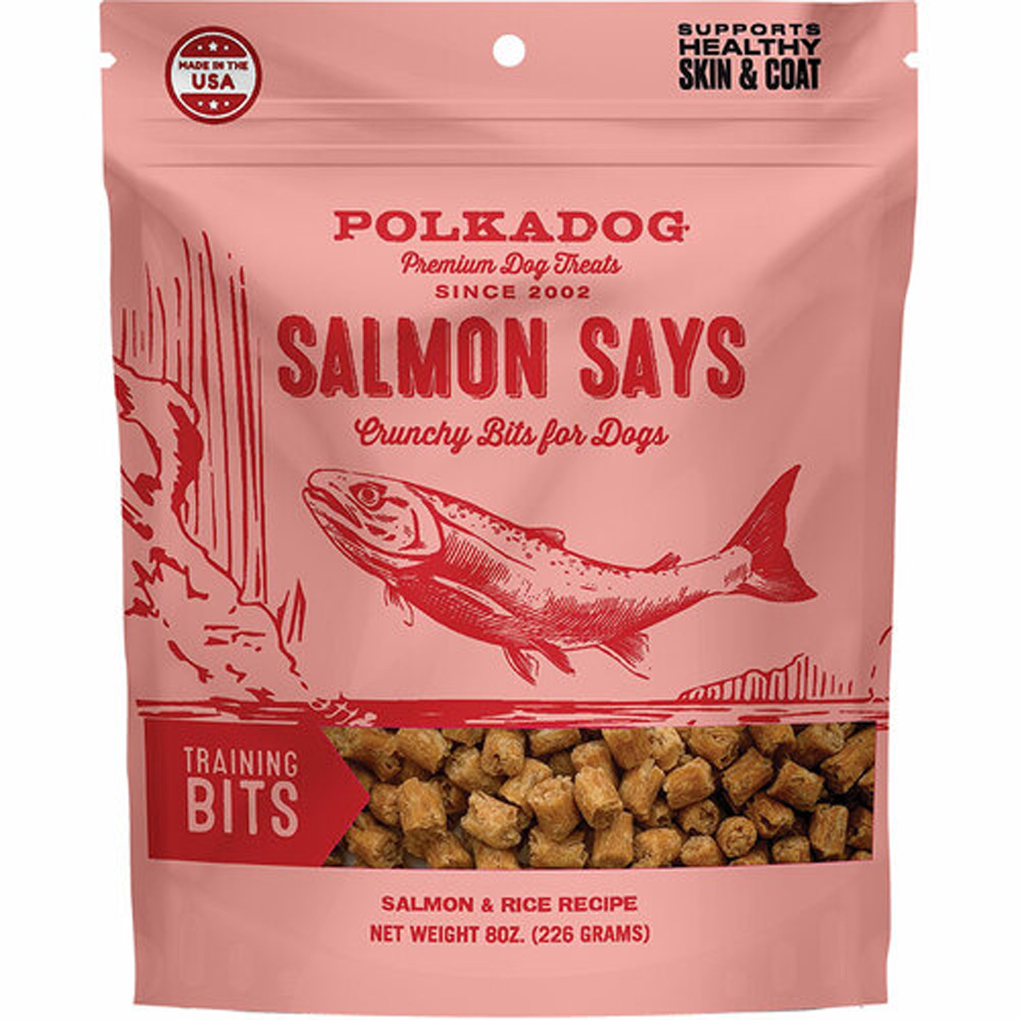 Polka Dog - Salmon Says Training Bits - 8Oz