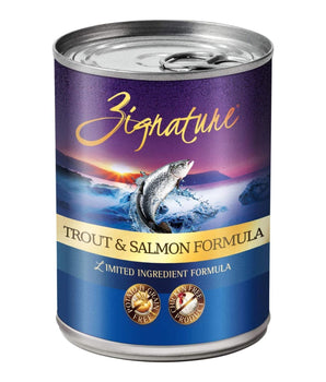 Zignature Dog Grain Free Trout Salmon 13oz. (Case Of 12)